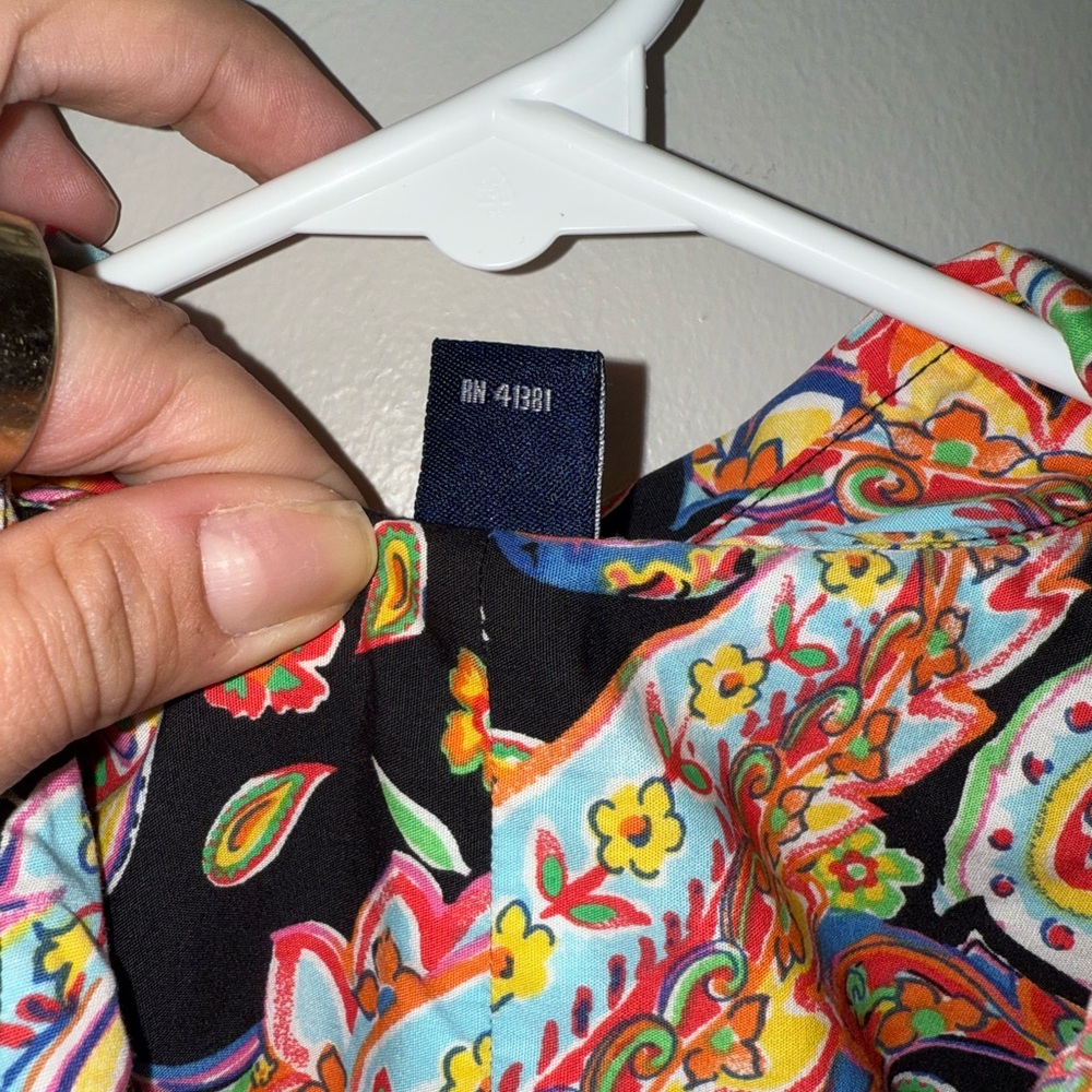 Chaps Multicolor Paisley Button Down Shirt - Picture 3 of 10